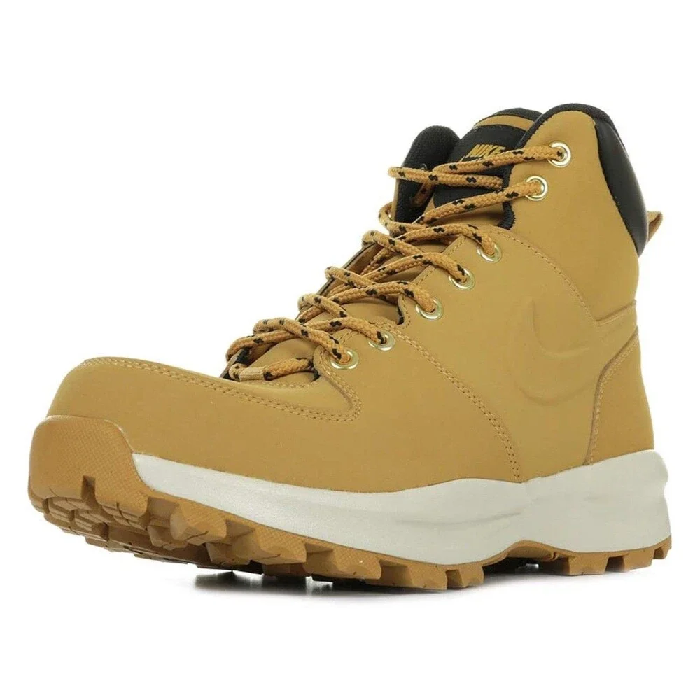 New Nike Manoa Leather Boots Water Resistant Wheat Tan‎ 454350-700 Men’s Size 8